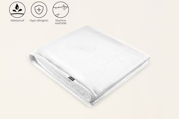 An image for Jay-Be Waterproof Mattress Protector for GP120 Grand Folding Small Double Bed 