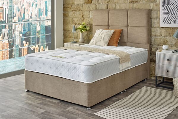 An image for Shire Bed Company Pocket Luxury 1000 Mattress + Premium Divan Bed