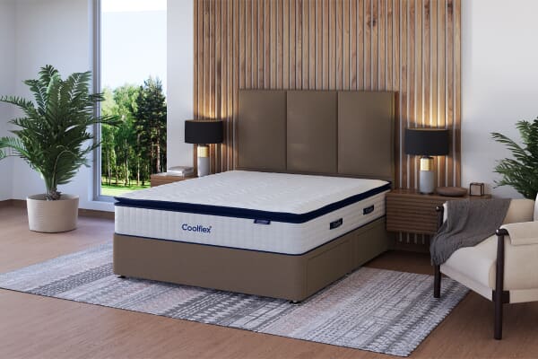 An image for Coolflex® Premium Memory Hybrid Mattress + Premium Divan Bed