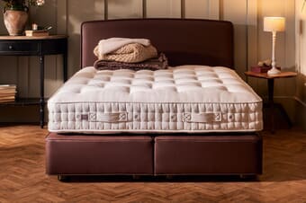 A product image for the Vispring Traditional Bedstead Mattress - Medium + Premium Divan Bed Set