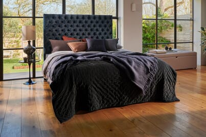 An image for Vispring Superb Bedstead Mattress - Medium + Premium Divan Bed Set