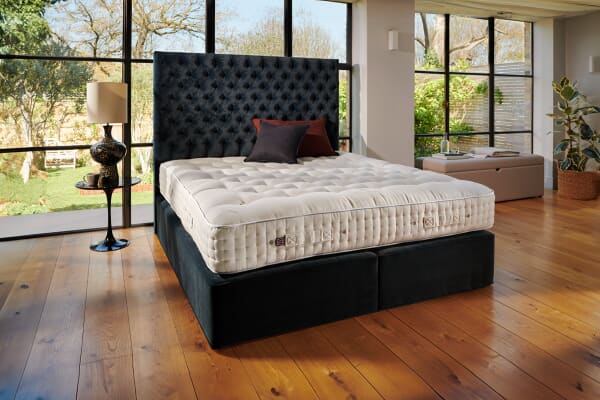 An image for Vispring Superb Bedstead Mattress - Medium + Premium Divan Bed Set