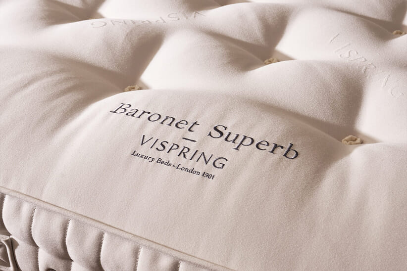 An image for Vispring Baronet Superb Mattress - Firm + Premium Divan Bed Set