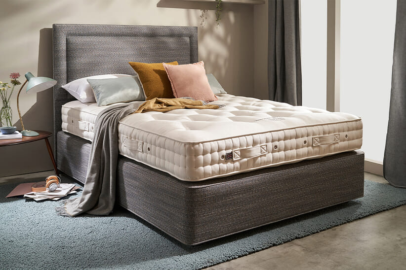 An image for Vispring Baronet Superb Mattress - Firm + Premium Divan Bed Set