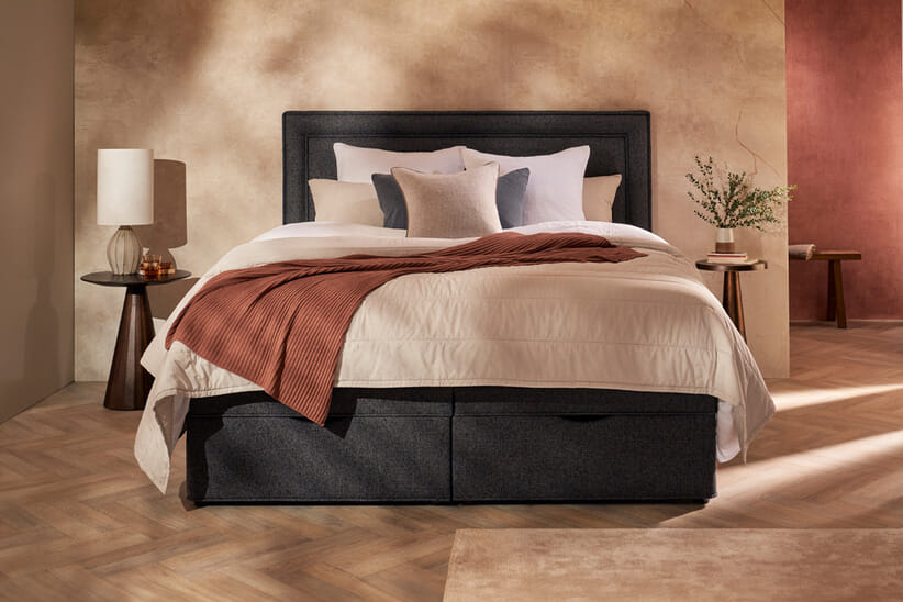 An image for Vispring Realm Bedstead Mattress - Soft + Premium Divan Bed Set