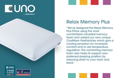 An image for UNO® Relax Memory Plus Pillow