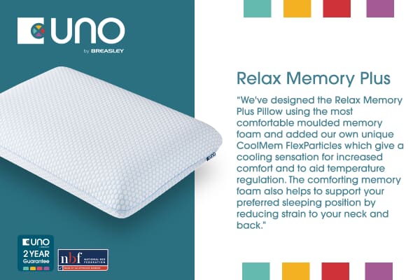 An image for UNO® Relax Memory Plus Pillow