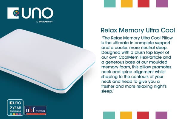 An image for UNO® Relax Memory Ultra Cool Pillow
