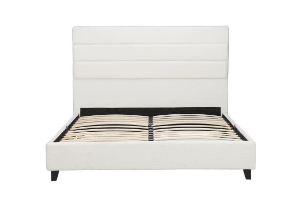 An image for Birlea Lucas Upholstered Bed - Ivory Boucle