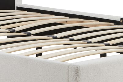 An image for Birlea Lucas Upholstered Bed - Ivory Boucle