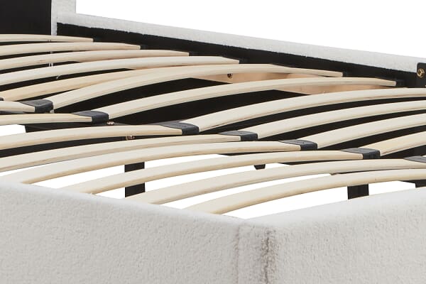 An image for Birlea Lucas Upholstered Bed - Ivory Boucle