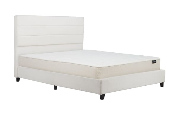 An image for Birlea Lucas Upholstered Bed - Ivory Boucle