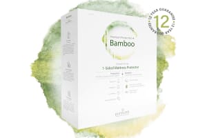 A product image for the Purecare® Waterproof Bamboo Mattress Protector