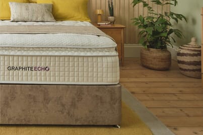 An image for Sleepeezee Graphite Echo 4700 Memory Hybrid Mattress + Premium Divan Bed