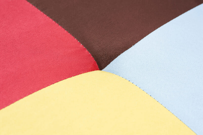 An image for Aurora Multi-Coloured Velvet Sofa Bed