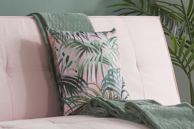 An image for Birlea Aurora Pink Velvet Sofa Bed