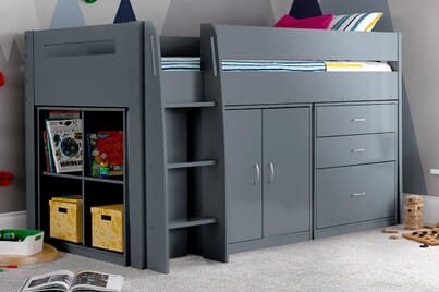 An image for Oakley Mid Sleeper Kids Storage Bed