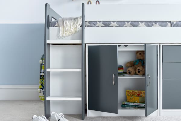 An image for Oakley Mid Sleeper Kids Storage Bed