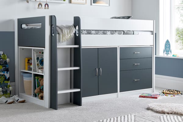 An image for Oakley Mid Sleeper Kids Storage Bed