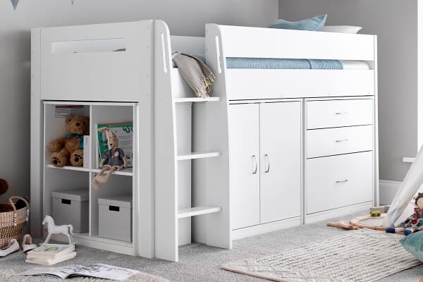 An image for Daisy Mid Sleeper Kids Storage Bed