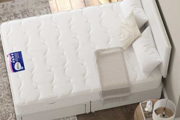 An image for Jasmine Traditionally Sprung Mattress + Premium Divan Bed