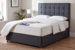 A product image for the Jasmine Traditionally Sprung Mattress + Premium Divan Bed