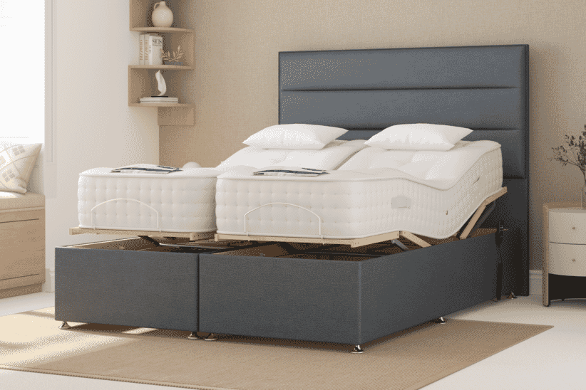 An image for Uplift® Rejuvenate 1000 Pocket Wool Adjustable Bed and Mattress Set