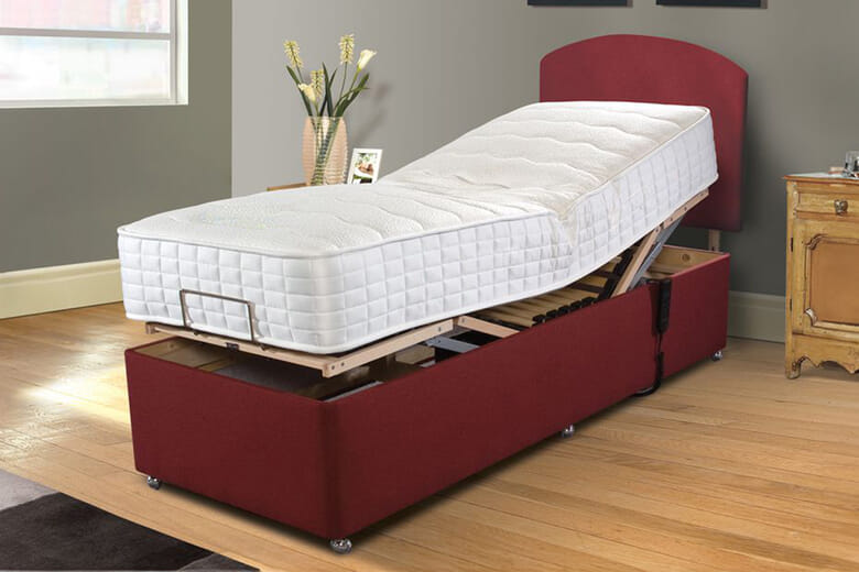Uplift� Restore Memory Foam Adjustable Bed and Mattress Set, Bednextday_Carbon, 2 Drawers, Adjustable Double