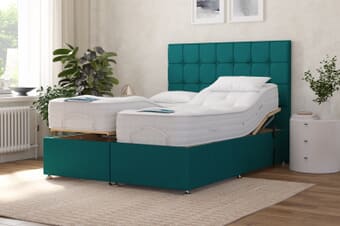 A product image for the Uplift® Align Ortho 1000 Pocket Wool Adjustable Bed and Mattress Set