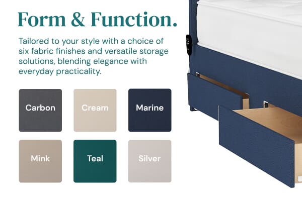 An image for Uplift® Inspire Memory Hybrid Adjustable Bed and Mattress Set