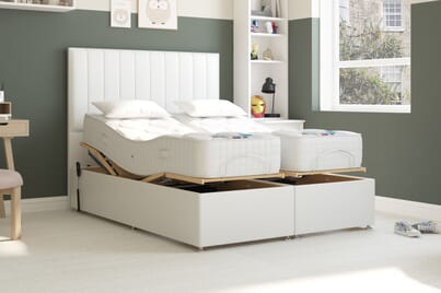An image for Uplift® Inspire Memory Hybrid Adjustable Bed and Mattress Set