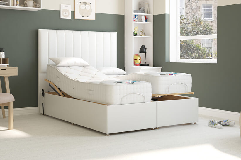 An image for Uplift® Inspire Memory Hybrid Adjustable Bed and Mattress Set