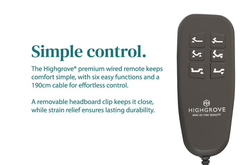An image for Uplift® Revitalise Cool Gel Hybrid Adjustable Bed and Mattress Set
