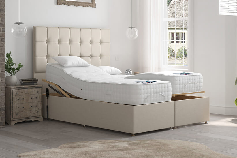 An image for Uplift® Revitalise Cool Gel Hybrid Adjustable Bed and Mattress Set