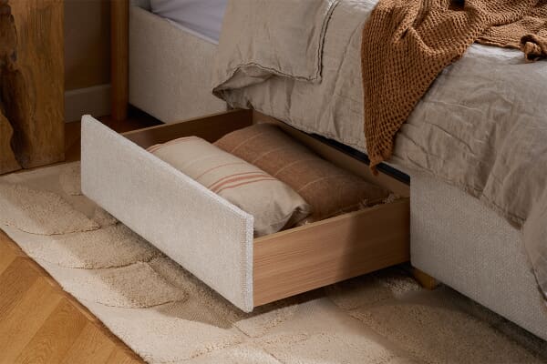 An image for Arabella Grey Velvet Storage Bed