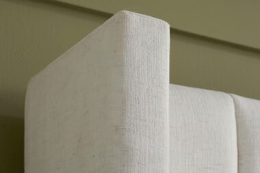 An image for Maisey Cream Fabric Ottoman Bed