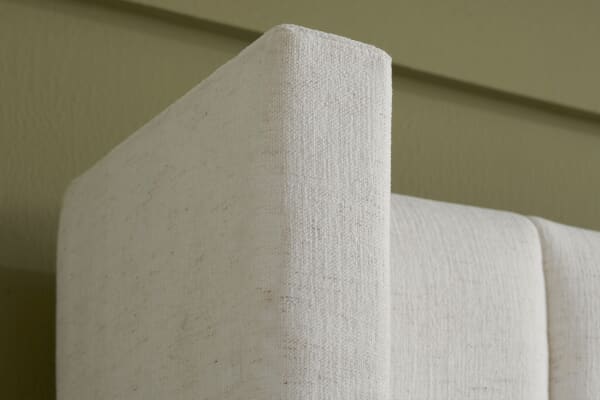 An image for Maisey Cream Fabric Ottoman Bed