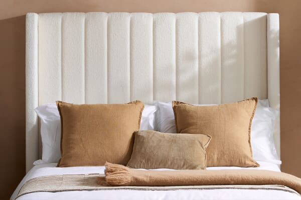 An image for Maisey White Boucle Ottoman Bed