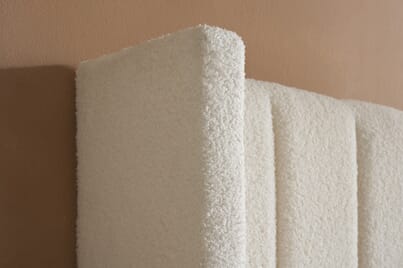 An image for Maisey White Boucle Ottoman Bed