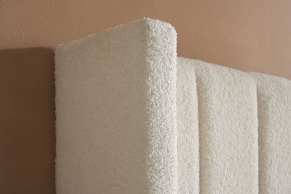 An image for Maisey White Boucle Ottoman Bed