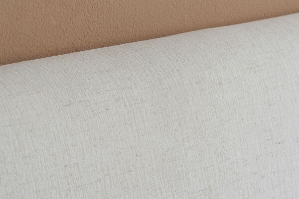 An image for Lanis Cream Fabric Ottoman Bed