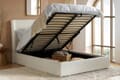 Lanis Cream Fabric Ottoman Bed