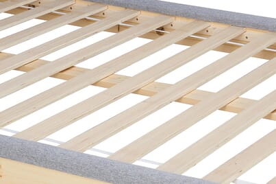 An image for Ezra Grey Fabric Bed