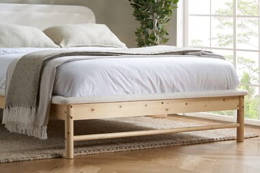 An image for Emmi White Fabric Boucle Bed