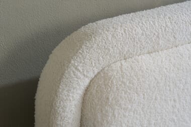 An image for Emmi White Fabric Boucle Bed