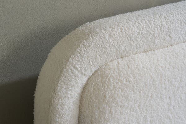 An image for Emmi White Fabric Boucle Bed
