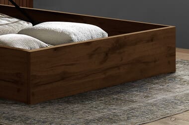 An image for Halfden Grey Boucle Ottoman Bed