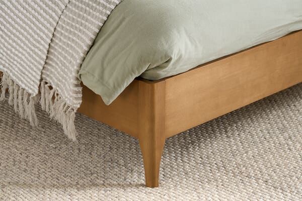 An image for Hatti White Fabric Bed