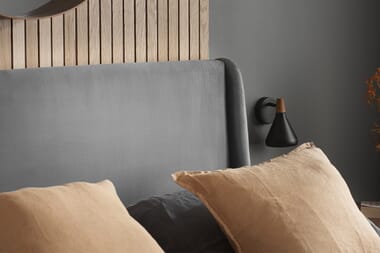 An image for Lincoln Grey Velvet Bed