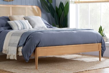 An image for Elina Rattan Oak Bed